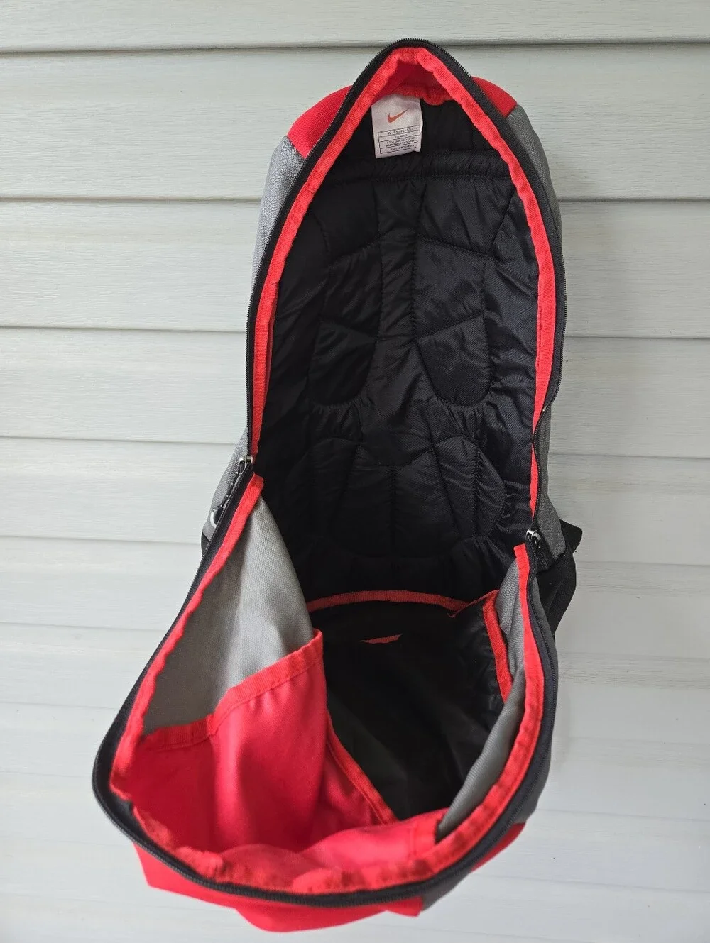 Vintage Nike Backpack Y2K Embroidered Logo Multi Functional School Trips